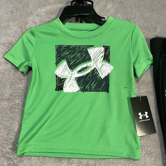 Under Armour Outfit Set Infant 12M Shirt Pants Athletic Performance - Picture 2 of 6
